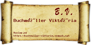 Buchmüller Viktória névjegykártya